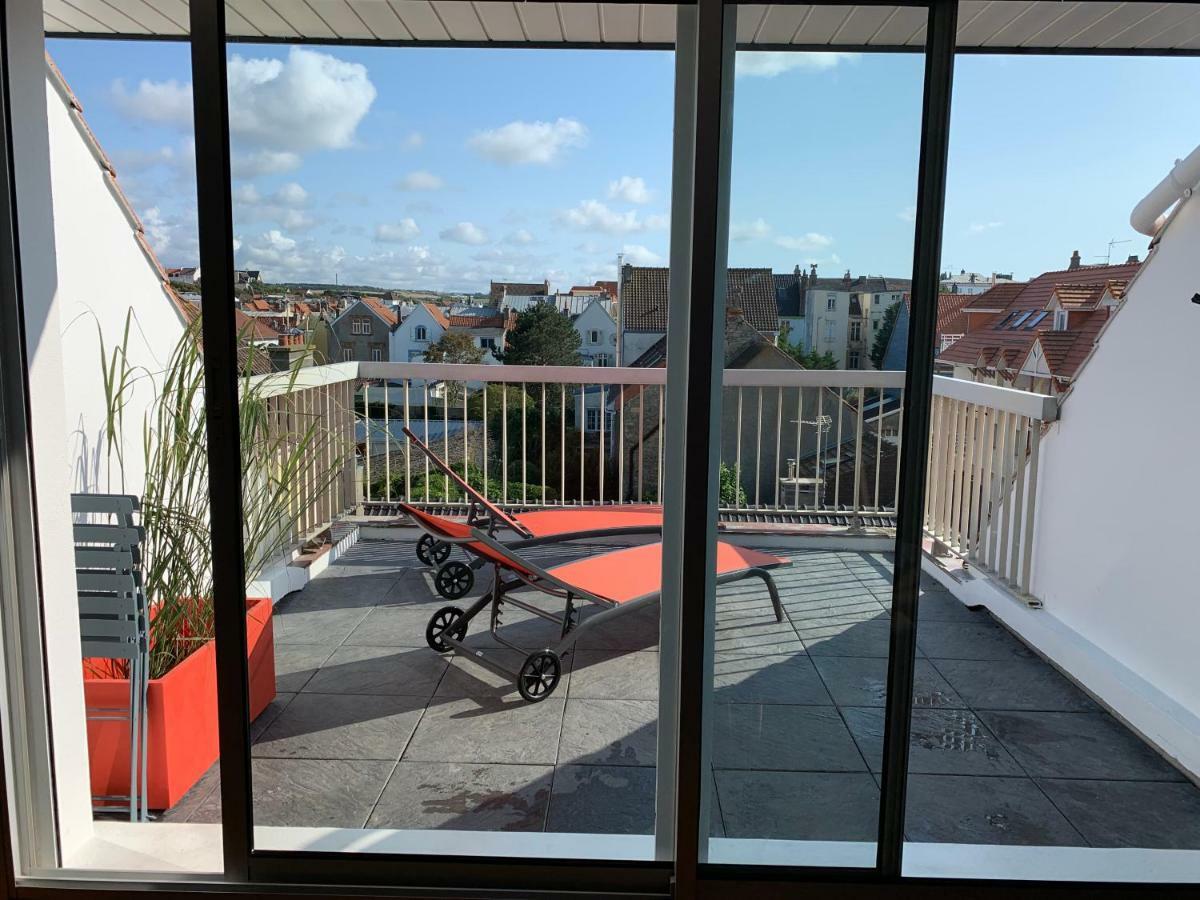 La Terrasse Vue Mer Du 42 Ferber, Plein Sud Wifi Apartamento Wimereux Exterior foto